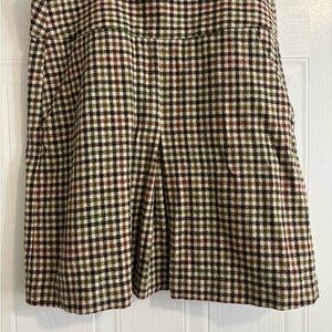 Banana Republic Plaid Skirt - Green, Red, Cream